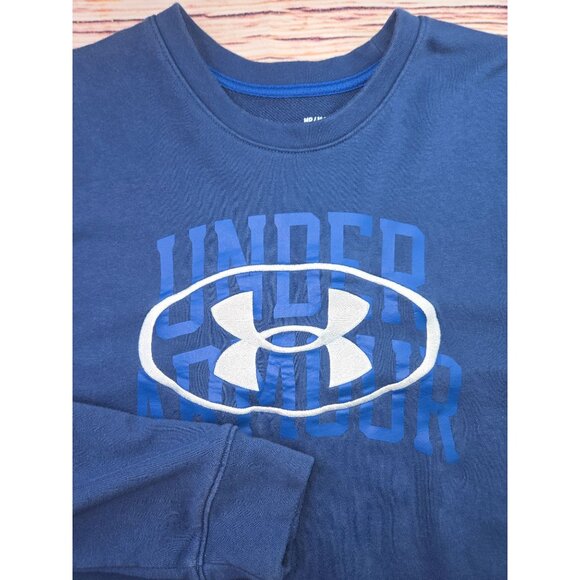 Under Armour Men's Crewneck Sweatshirt Medium Blue - Picture 4 of 8